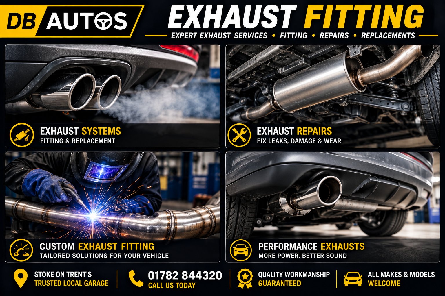 Exhaust Repairs — DB Autos, Stoke-on-Trent
